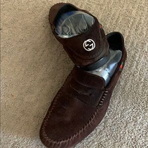 Gucci brown moccasins